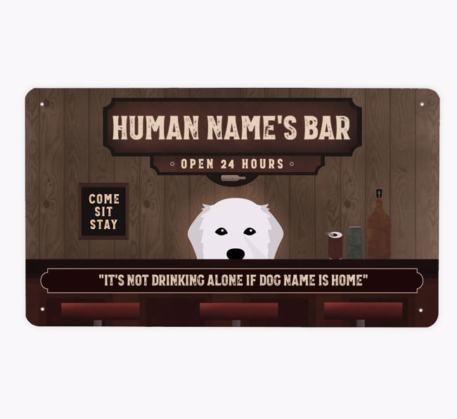 Vintage Bar: Personalized {breedFullName} Metal Sign